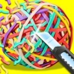Постер игры Резка Резиновой Ленты